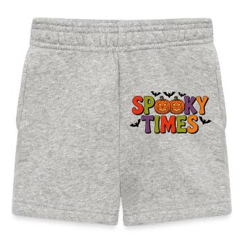 Spooky Times Pumpkins - Baby Shorts - Grau meliert - Vorne