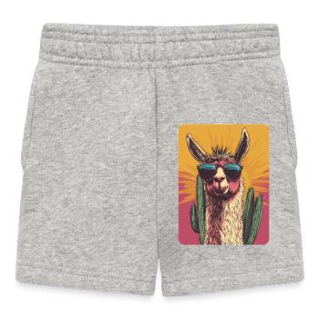 lama - Baby Shorts - heather grey - Front