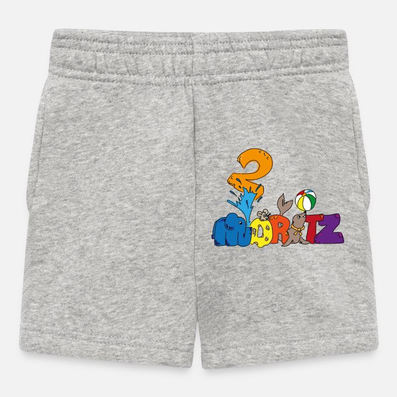 Moritz fête ses 2 ans - Short Bébé - gris chiné