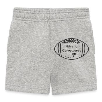 4th Down and Currywurst Football Berlin - Baby Shorts - Grau meliert - Vorne