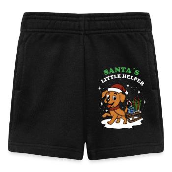 Santa´s Little Helper - Baby Shorts - Schwarz - Vorne