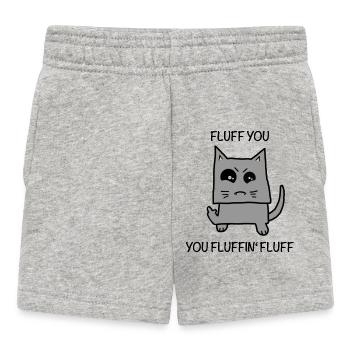 Fluffy - fluff you - Baby Shorts - heather grey - Front