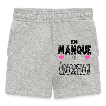 En Manque d'Adoration - Short Bébé - gris chiné - Devant