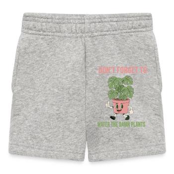 N’oubliez pas les plantes - Short Bébé - gris chiné - Devant