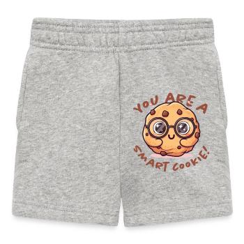 Smart Cookie - Baby Shorts - heather grey - Front