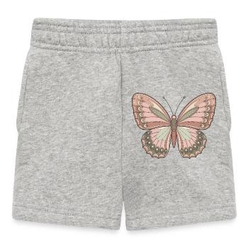 Boho Schmetterling - Baby Shorts - Grau meliert - Vorne