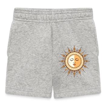 Boho Sonne - Baby Shorts - Grau meliert - Vorne