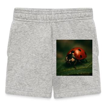 Animals - Ladybug - Baby Shorts - heather grey - Front