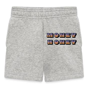 Geld Honig Farbverlauf Retro - Baby Shorts - Grau meliert - Vorne