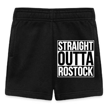 Straight Outta Rostock - Baby Shorts - Schwarz - Vorne