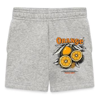 Vintage Orange - Baby Shorts - heather grey - Front