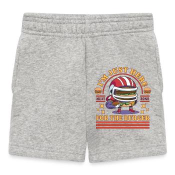 American Football at Just Here For The Burger - Baby Shorts - heather grey - Front