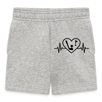 Golf Heart Club Ball Flag - Short Bébé - gris chiné - Devant