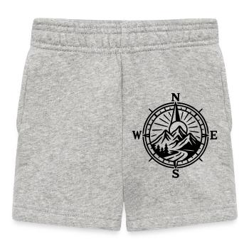 Natur Kompass - Baby Shorts - Grau meliert - Vorne