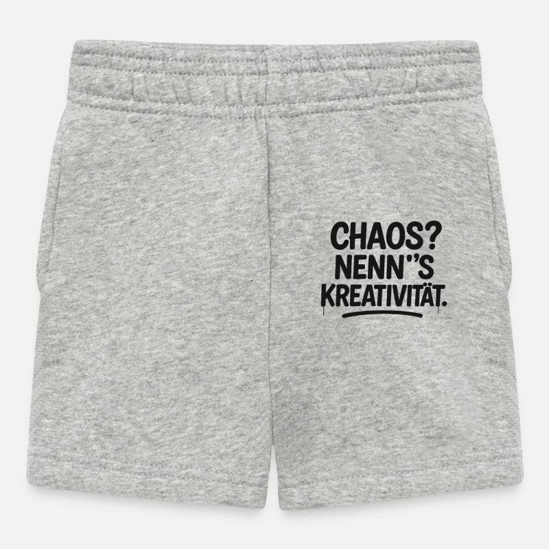 Chaos ou créativité - Short Bébé - gris chiné