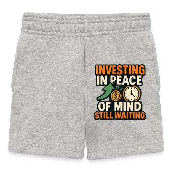 Investieren in Seelenfrieden, Finanzen - Baby Shorts - Grau meliert - Vorne