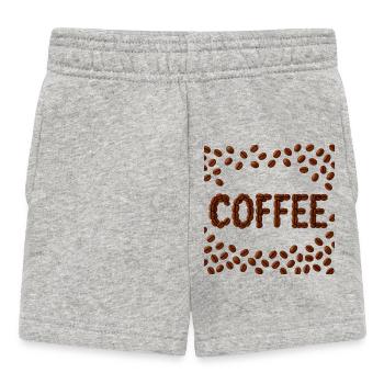 Grains de café Word Design - Short Bébé - gris chiné - Devant