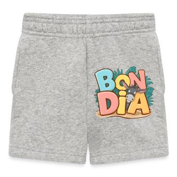 Cadeau Culture Catalane Bon Dia Expression Région - Short Bébé - gris chiné - Devant