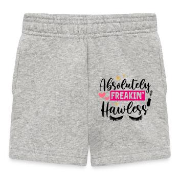 Freakin' Pop Hearts - Baby Shorts - heather grey - Front