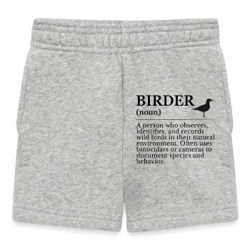 Définition de l’ornithologue - Ornithologues amateurs - Short Bébé - gris chiné - Devant