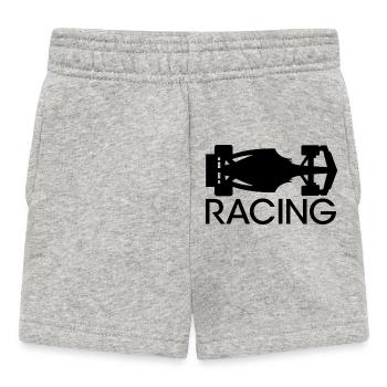 Conception rapide de voitures de course pour les fans de sport automobile - Short Bébé - gris chiné - Devant
