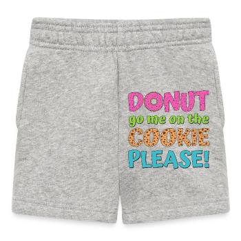 Donut go me sur le cookie s’il vous plaît - Short Bébé - gris chiné - Devant