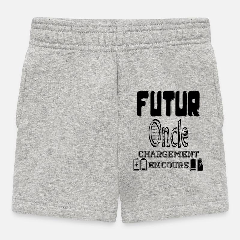 Futur Oncle Chargement En Cours - Short Bébé - gris chiné