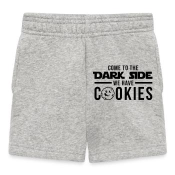 come to the dark side we habe cookies - Baby Shorts - heather grey - Front