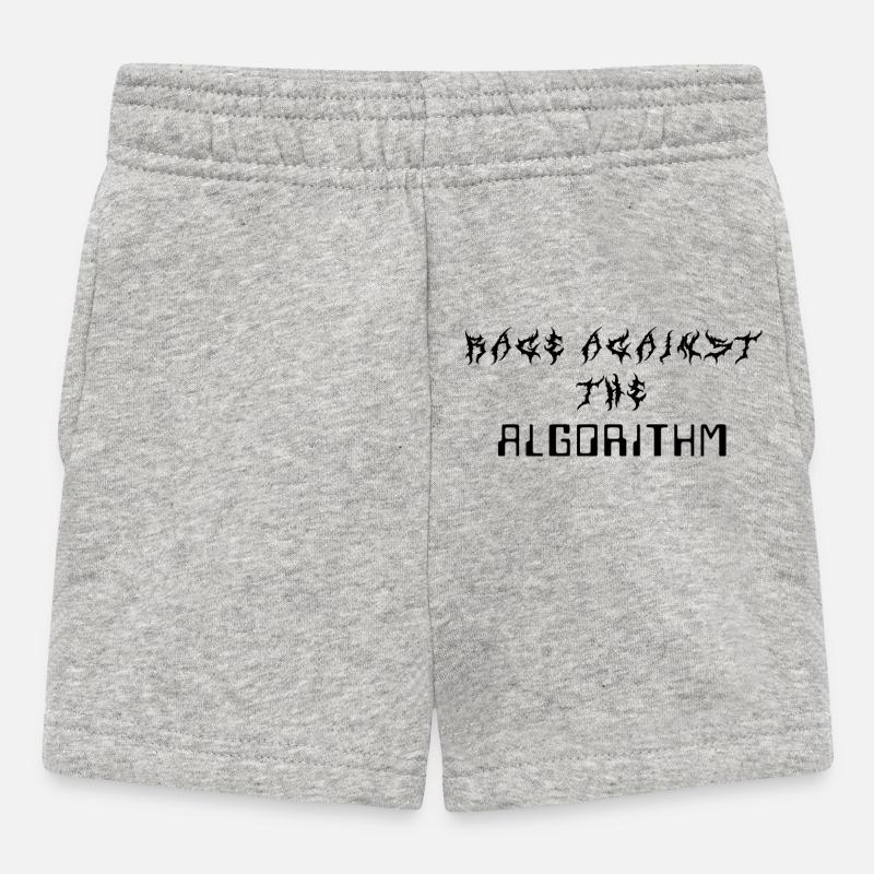 Rage against the Algorithm - Baby Shorts - heather grey