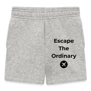Escape The Ordinary – Travel Shirt - Baby Shorts - heather grey - Front