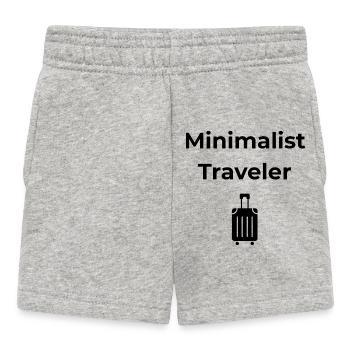 Minimalist Traveler – Adventure Shirt - Baby Shorts - heather grey - Front