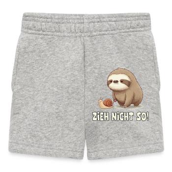 Ziehen Nicht So Sloth Cartoon - Baby Shorts - Grau meliert - Vorne