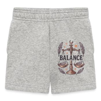 Sternzeichen Waage - Baby Shorts - Grau meliert - Vorne