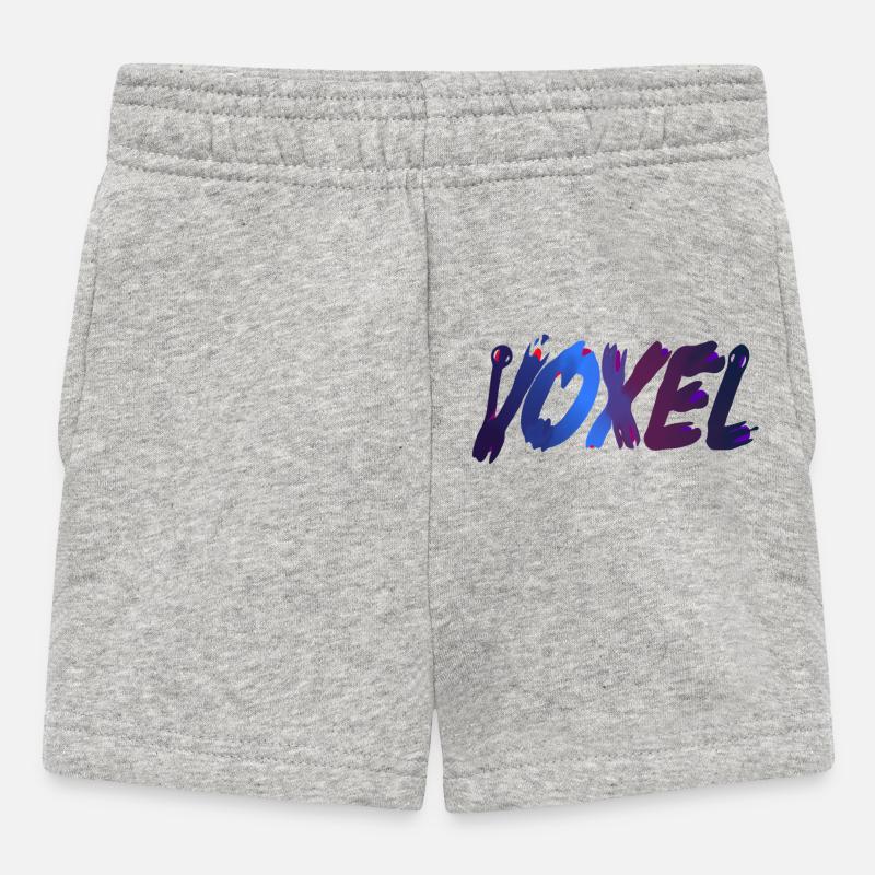 Voxels - Short Bébé - gris chiné