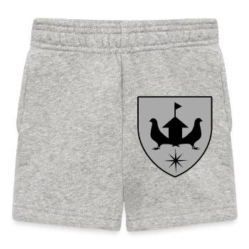 Tauben - Baby Shorts - Grau meliert - Vorne