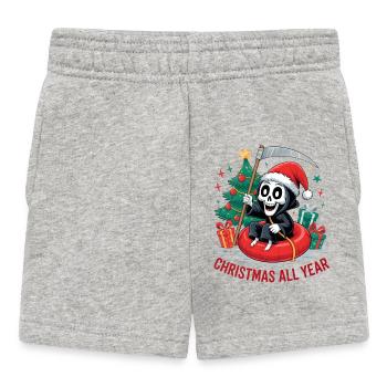 Noël de la Faucheuse - Short Bébé - gris chiné - Devant