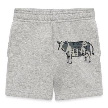 Mathe Nerd Studenten Uni Professor Mathematik - Baby Shorts - Grau meliert - Vorne