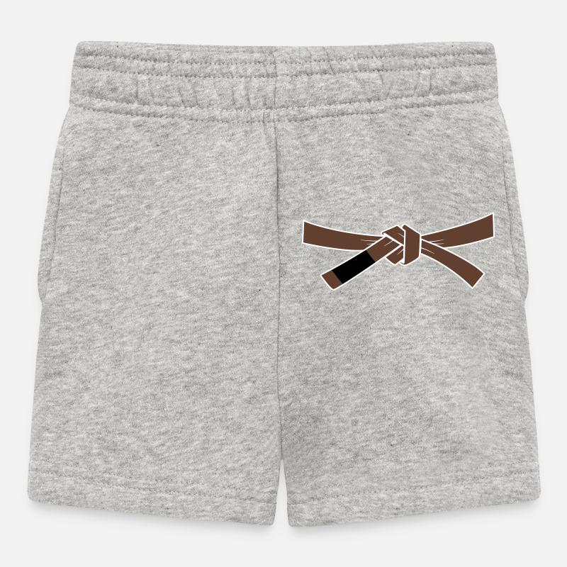 Ceinture marron - Ceinture marron - Short Bébé - gris chiné