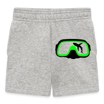 Diving goggles - Baby Shorts - heather grey - Front