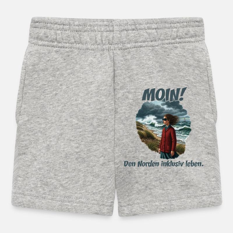 Moin y compris vent côtier - Short Bébé - gris chiné