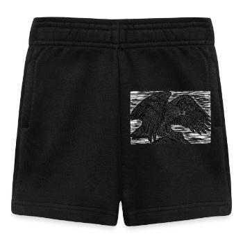 Sweet Golden Eagle | Cute Eagle Motif Gift - Baby Shorts - black - Front