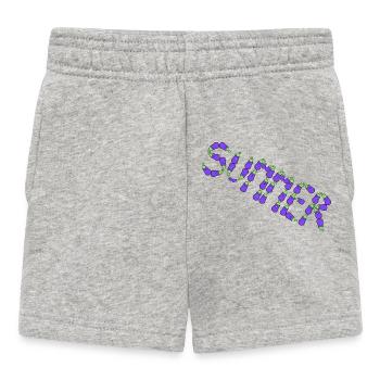 Sommer-Auberginen - Baby Shorts - Grau meliert - Vorne