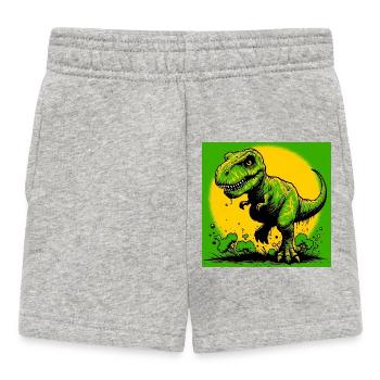 dinosaure - Short Bébé - gris chiné - Devant