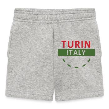 Turn Italien Emblem T-Stück Kunstwerk - Baby Shorts - Grau meliert - Vorne