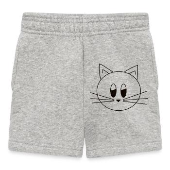 Kitten - Baby Shorts - heather grey - Front