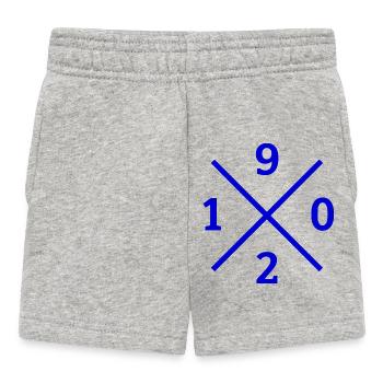 1902 Duisburg Hoodie – Real Zebra Heart from the Pott - Baby Shorts - heather grey - Front
