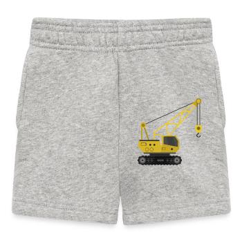 Kranich - Baby Shorts - Grau meliert - Vorne