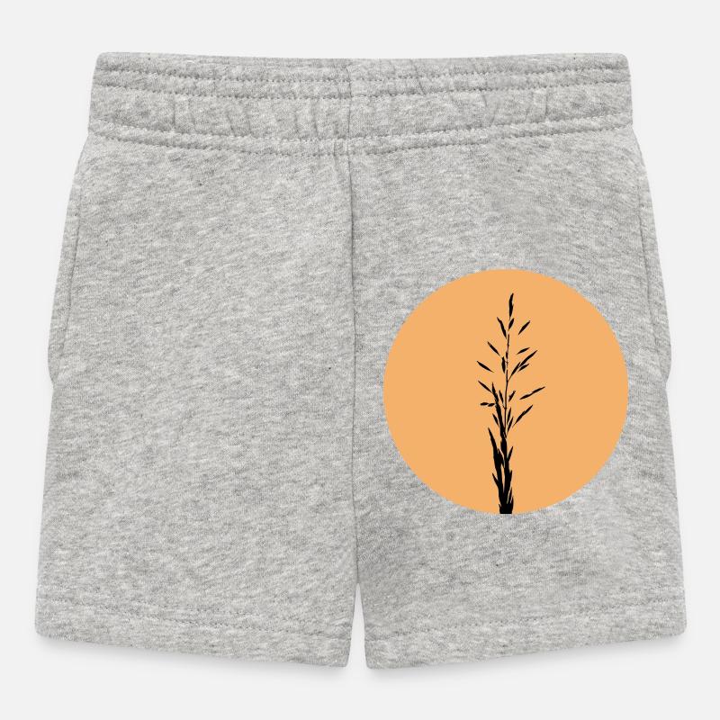 Silhouette dans Sunset Circle - Short Bébé - gris chiné