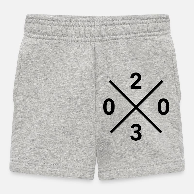 Dialing Code 0203 Duisburg Ruhrpott Merch Pullover Shirt - Baby Shorts - heather grey