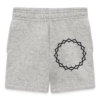 Crown of thorns - Baby Shorts - heather grey - Front